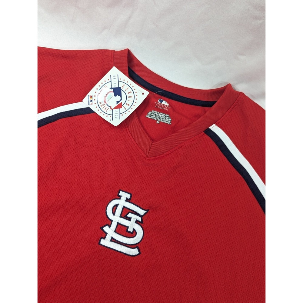 NWT St. Louis Cardinals T Shirt MLB Red Size XL‎ Short Sleeve Shirt Embroidered